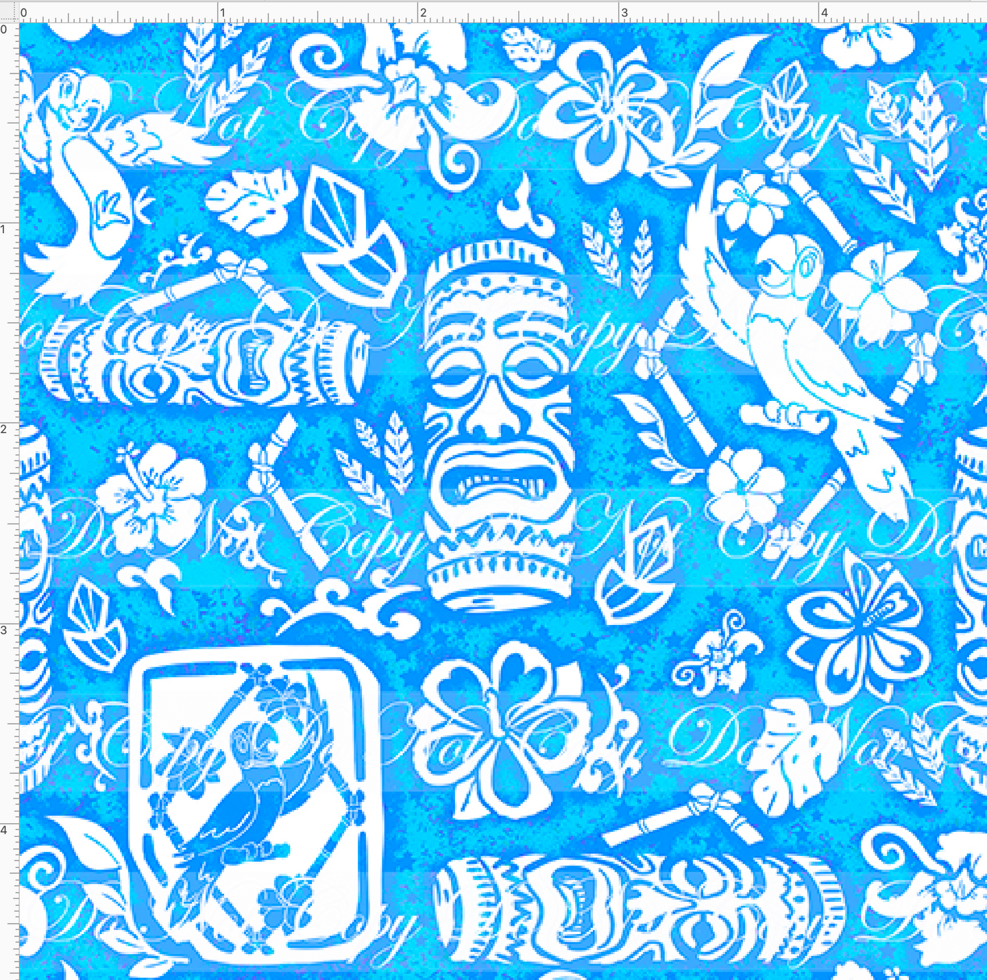 CATALOG - PREORDER R69 - Tiki Room - Symbol - Blue - SMALL SCALE