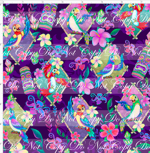 CATALOG - PREORDER R69 - Tiki Room - Birds in Frames - Purple - SMALL SCALE