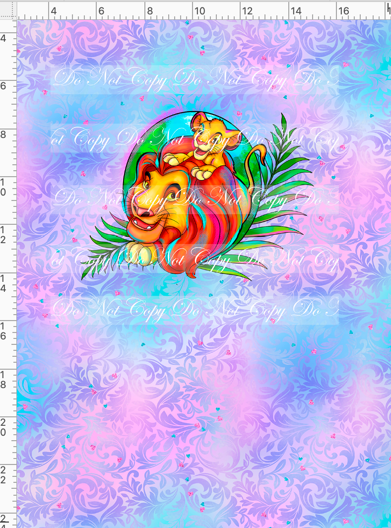 CATALOG - PREORDER R69 - A Father's Love - Lions - Panel - CHILD