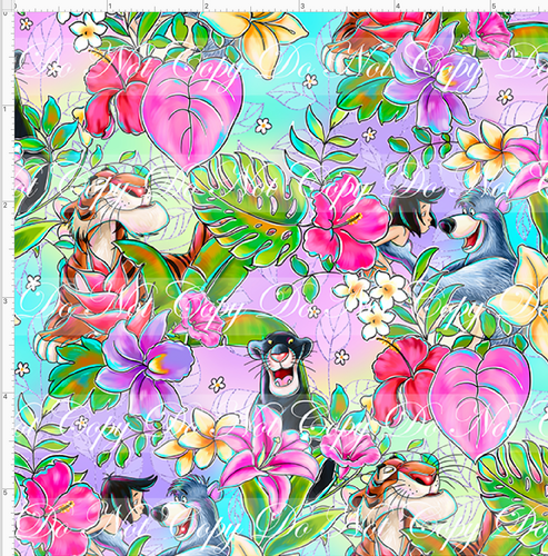 CATALOG - PREORDER R71 - The Jungle - Floral with Characters - SMALL SCALE