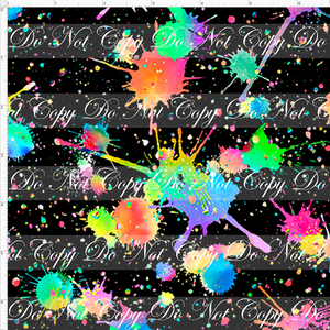 PREORDER - Countless Coordinates  - Rainbow Paint Splatter - Black