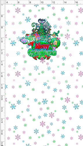 PREORDER - What Will I Wear - PANEL - Merry - White Snowflake - CHILD