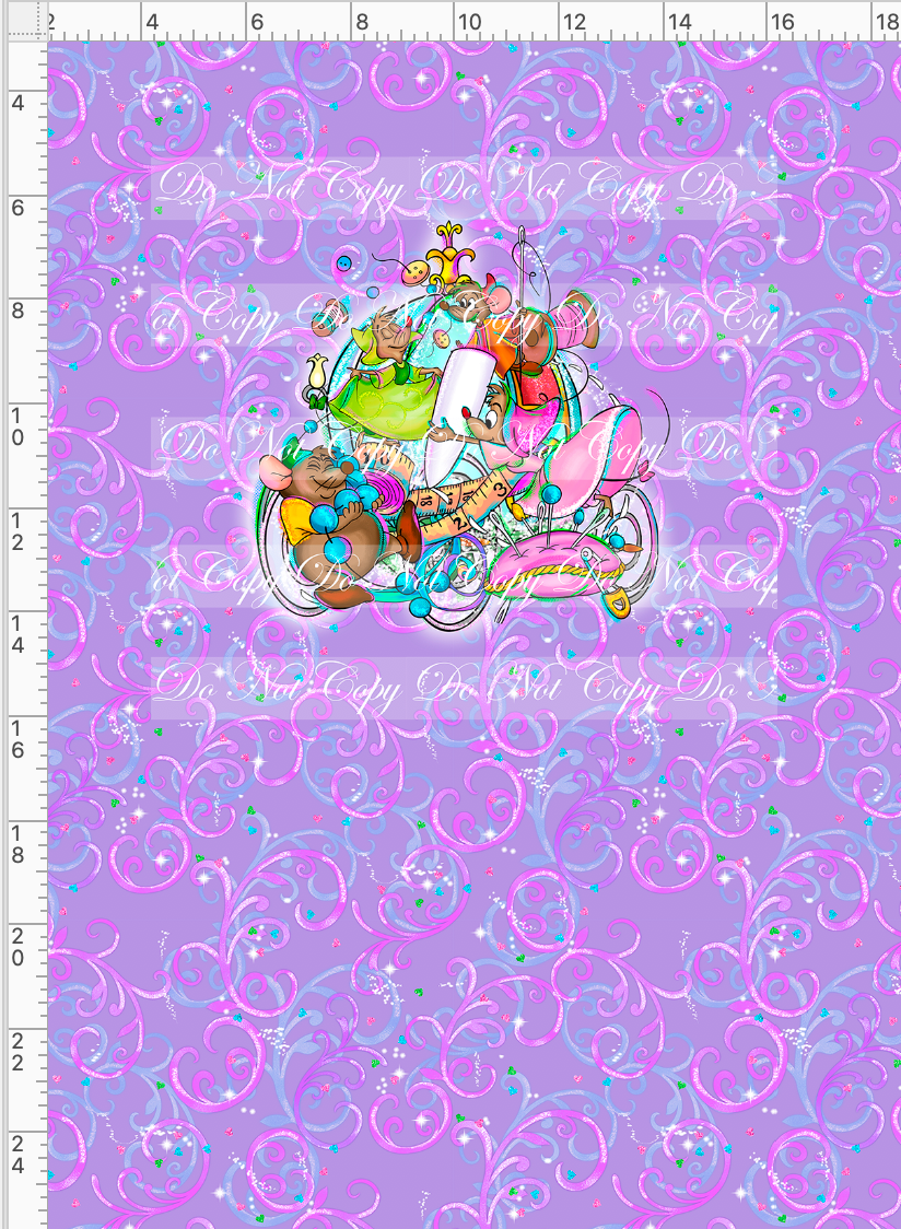 CATALOG - PREORDER R70 - Stroke of Midnight - Panel - Purple - Mice - CHILD