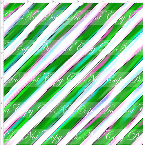 PREORDER - Christmas Parade - Stripes - Green - SMALL SCALE