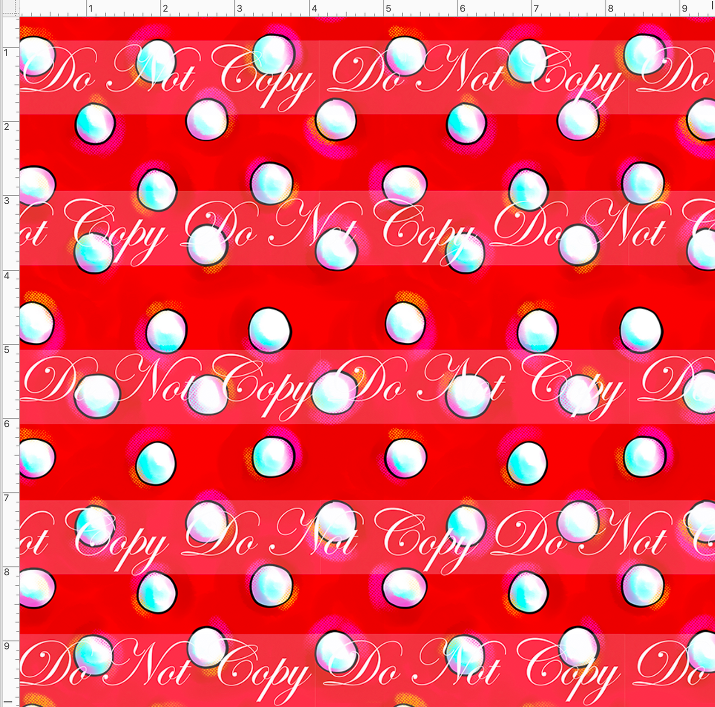 CATALOG - PREORDER - Christmas Parade - Dots - Red - SMALL SCALE