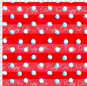 PREORDER - Christmas Parade - Dots - Red - LARGE SCALE