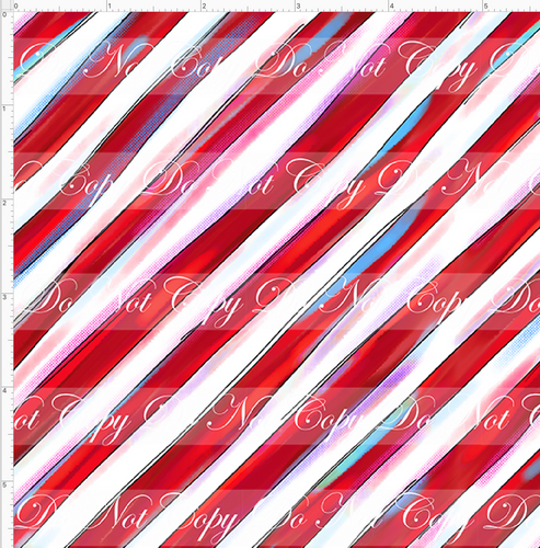 CATALOG - PREORDER - Christmas Parade - Stripes - Red - SMALL SCALE