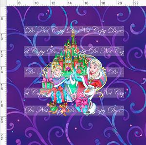 Retail - Holiday Princess Cheer - Ice Queen and Cindy - Panel - Purple - ADULT