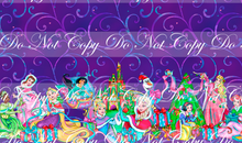 PREORDER - Holiday Princess Cheer - Double Border - Purple