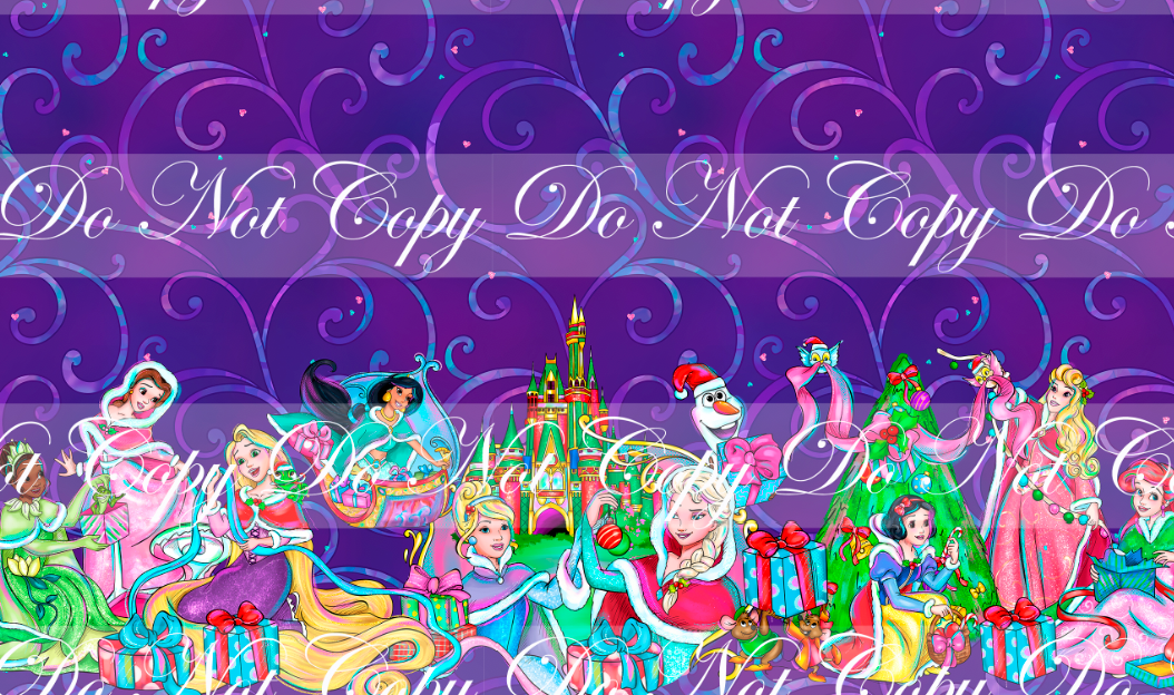 PREORDER - Holiday Princess Cheer - Double Border - Purple