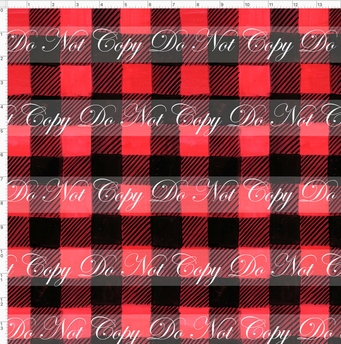 Retail - Christmas Elements - Buffalo Plaid - Red - NO HEADS