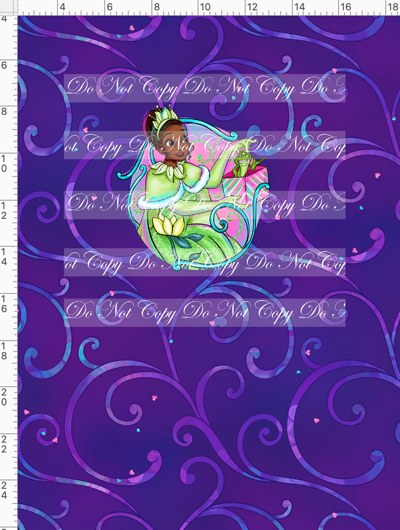 PREORDER - Holiday Princess Cheer - Frog Princess - Panel - Purple - CHILD