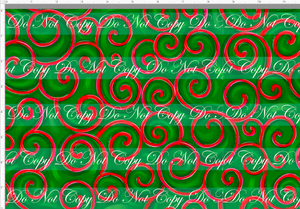 CATALOG - PREORDER - Christmas NBC - Swirls - Red & Green