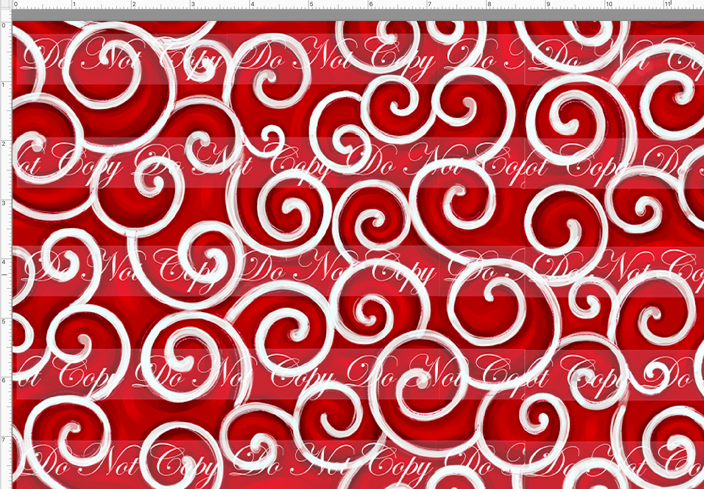 CATALOG - PREORDER - Christmas NBC - Swirls - Red