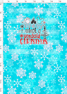 PREORDER - Christmas Elements - My Oh My - Panel - Blue - CHILD