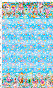 CATALOG - PREORDER R74 - Flower Gleam and Glow - Double Border - Light Blue