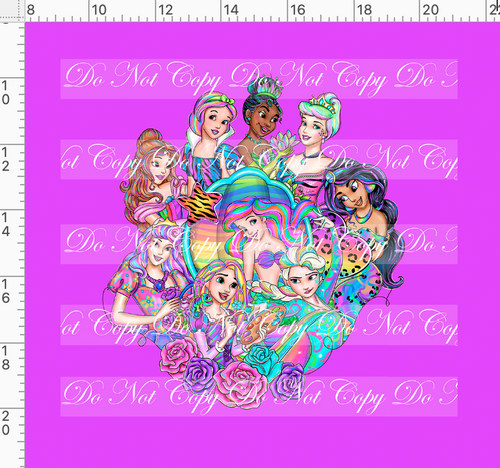 Retail - LF Princesses - Panel - All Princesses - Purple - ADULT
