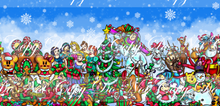 PREORDER - Christmas Character Party - Double Border