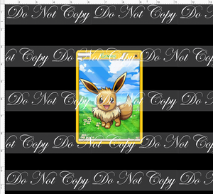 CATALOG - PREORDER R74 - Critter Cards - CUP CUT - Eevee Card