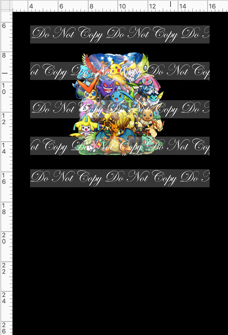 CATALOG - PREORDER R74 - Critter Cards - Panel - Everyone - Black - CHILD