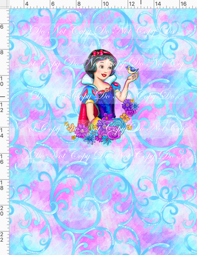 CATALOG - PREORDER R77 - Picture Perfect Princess - Panel - Snow - CHILD