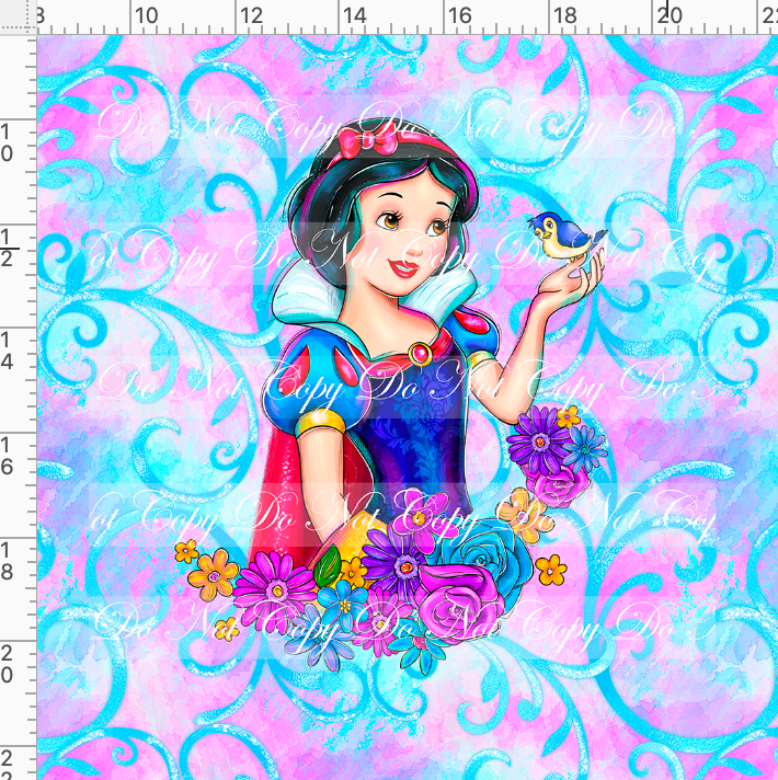 CATALOG - PREORDER R77 - Picture Perfect Princess - Panel - Snow - ADULT