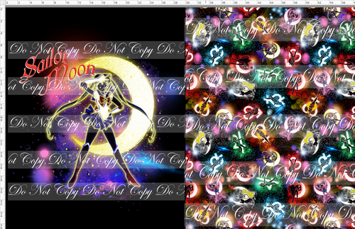 CATALOG - PREORDER R83 - Moonlight - Sailor Moon - Toddler Blanket Topper