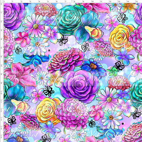 CATALOG - PREORDER R83 - Enchantment - Flower Coordinate - Colorful - LARGE SCALE