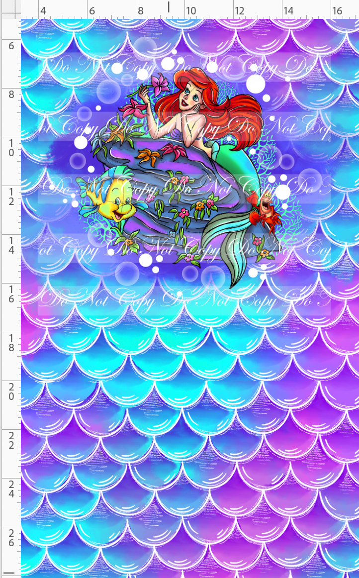 CATALOG - PREORDER R85 - Mermaid Princess - Panel - Rock - CHILD