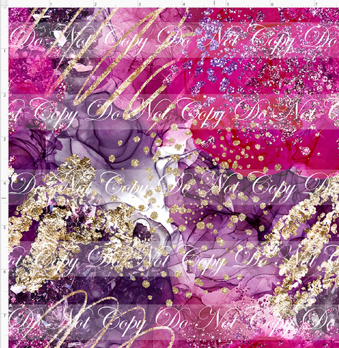 PREORDER - Countless Coordinates  - Alcohol Ink with Glitter - Pink Purple