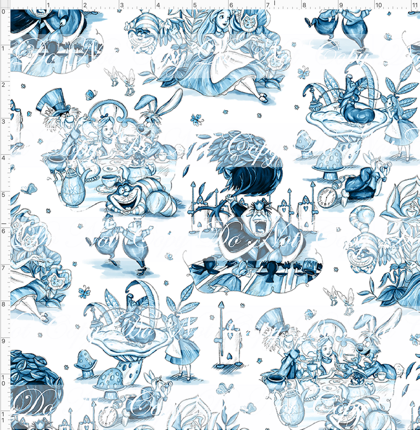 CATALOG - PREORDER R84 - Tea Party Toile - Main - REGULAR SCALE