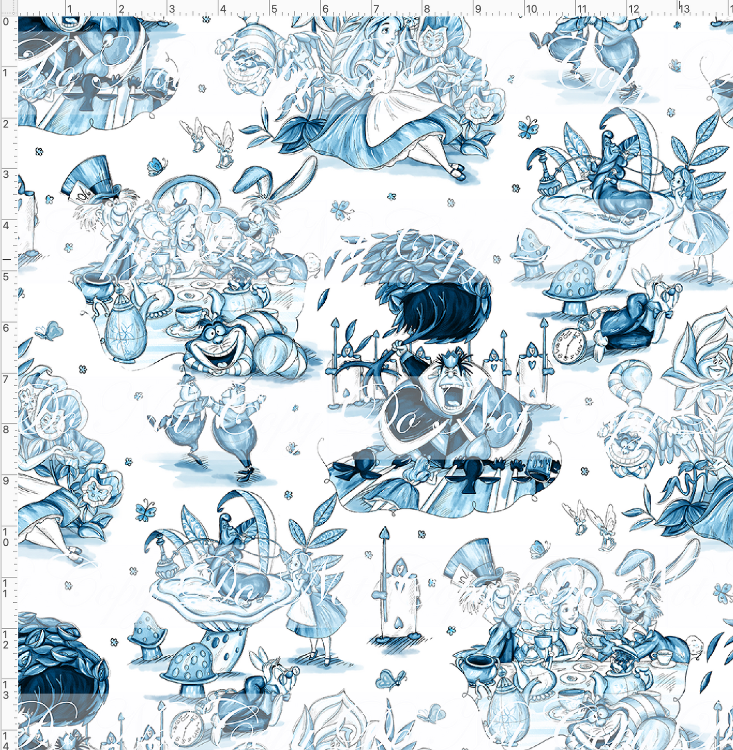 CATALOG - PREORDER R84 - Tea Party Toile - Main - LARGE SCALE