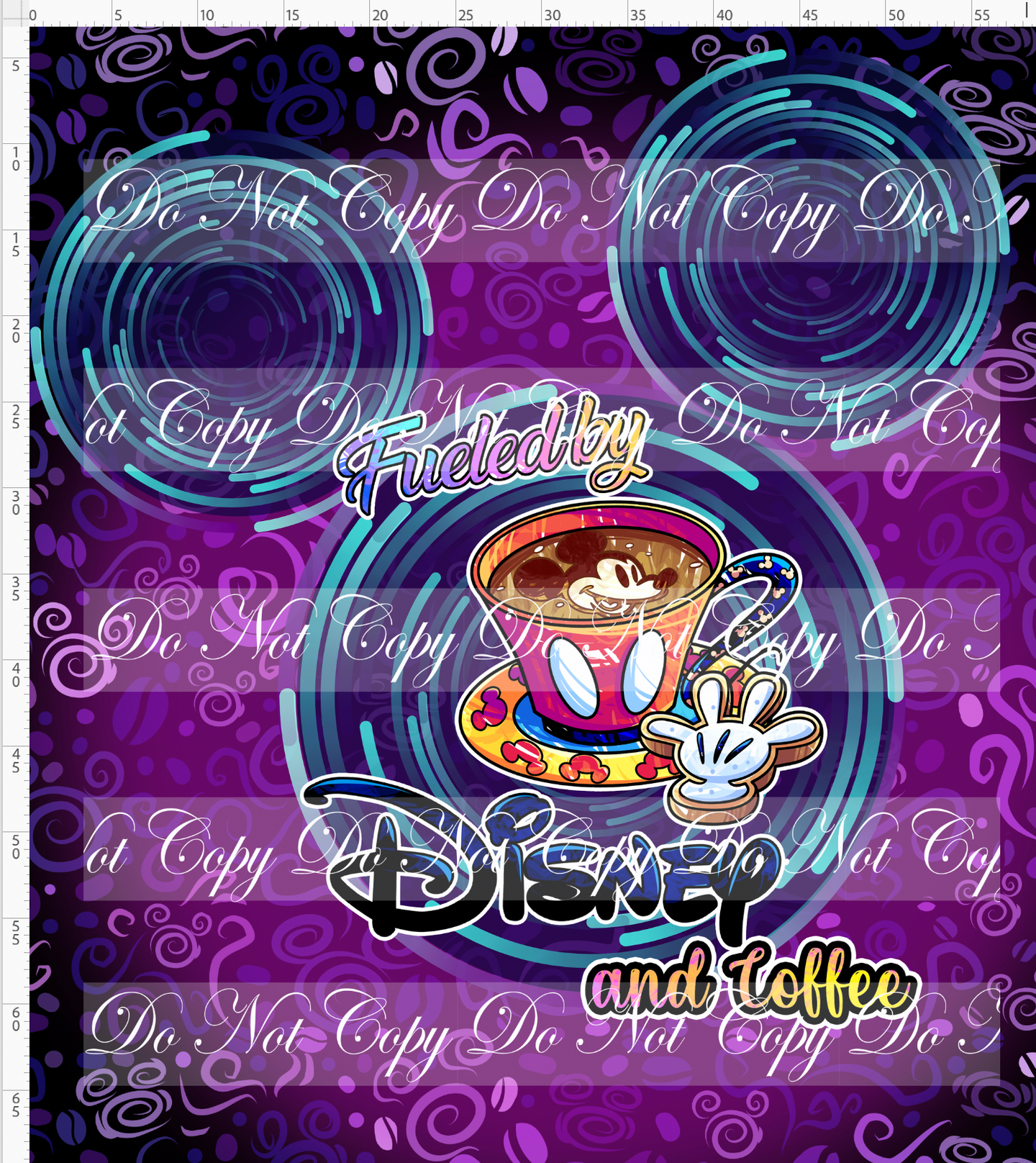 CATALOG - PREORDER R84 - Coffee with Character - Adult Blanket Topper - Mouse