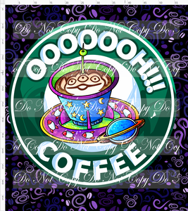 CATALOG - PREORDER R84 - Coffee with Character - Adult Blanket Topper - Alien