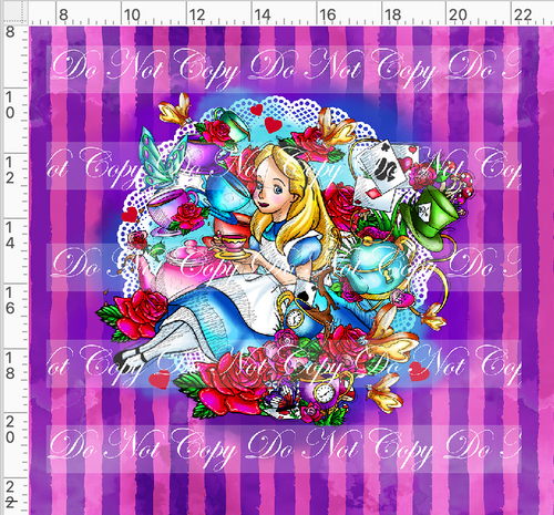 CATALOG - PREORDER R85 - Queen of Hearts - Panel - Stripes - ADULT