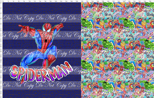 CATALOG - PREORDER R85 - Victorious Vindicators - Toddler Blanket Topper - Spider