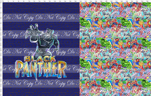 CATALOG - PREORDER R85 - Victorious Vindicators - Toddler Blanket Topper - Panther