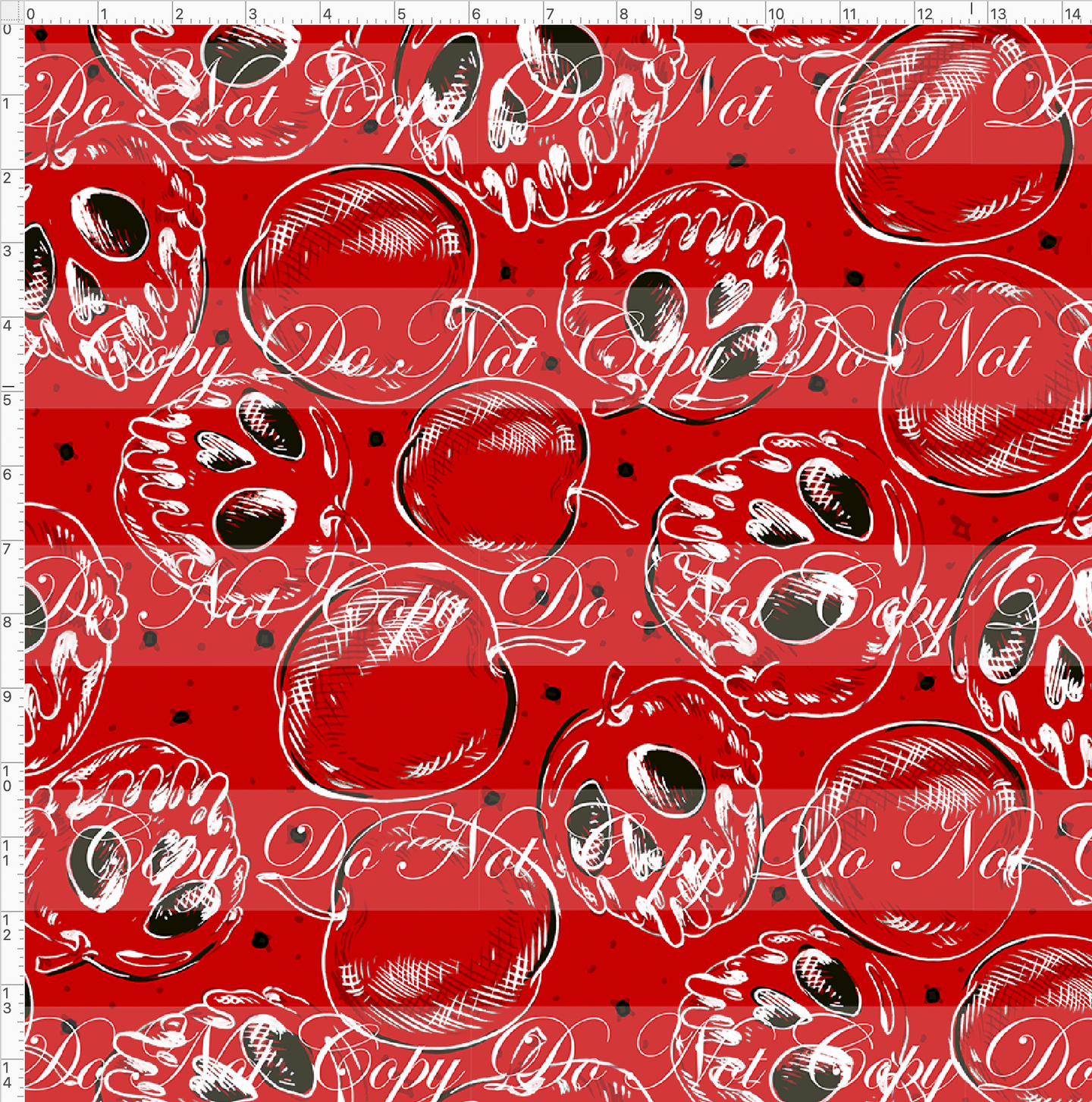 CATALOG - PREORDER R86 - Poison Toile - Apples - LARGE SCALE