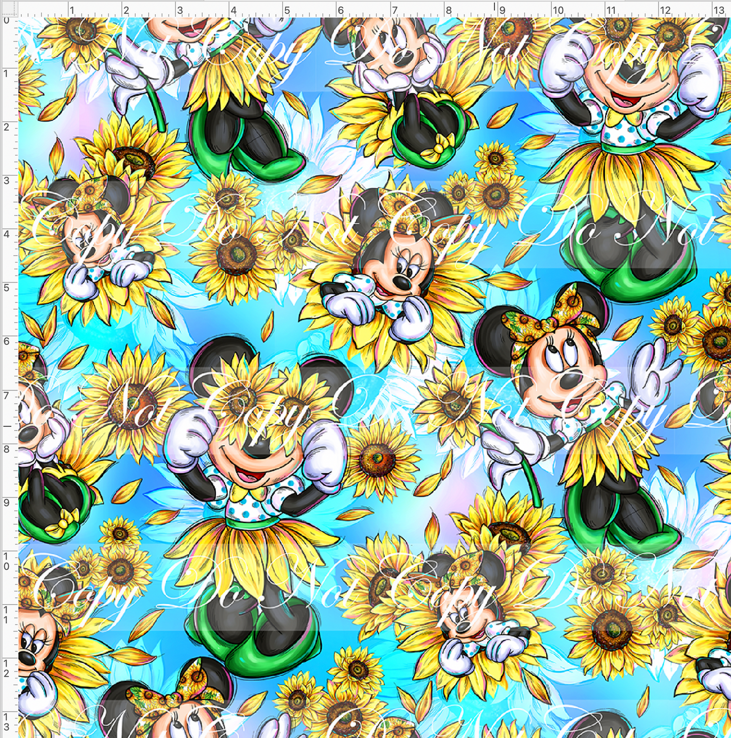 PREORDER - STAND TALL WITH UKRAINE - Minnie Sunflower - Main - LARGE SCALE