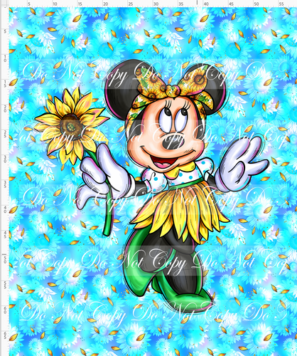 PREORDER - STAND TALL WITH UKRAINE - Minnie Sunflower- Adult Blanket Topper - Dancing