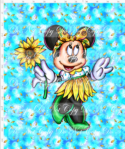 PREORDER - STAND TALL WITH UKRAINE - Minnie Sunflower- Adult Blanket Topper - Dancing