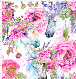 PREORDER - NON EXCLUSIVE - Pink Floral Horses - Main - REGULAR SCALE