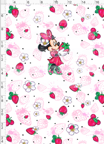 PREORDER - Everyday Essentials - Minnie Strawberry - Panel - Full Body - CHILD