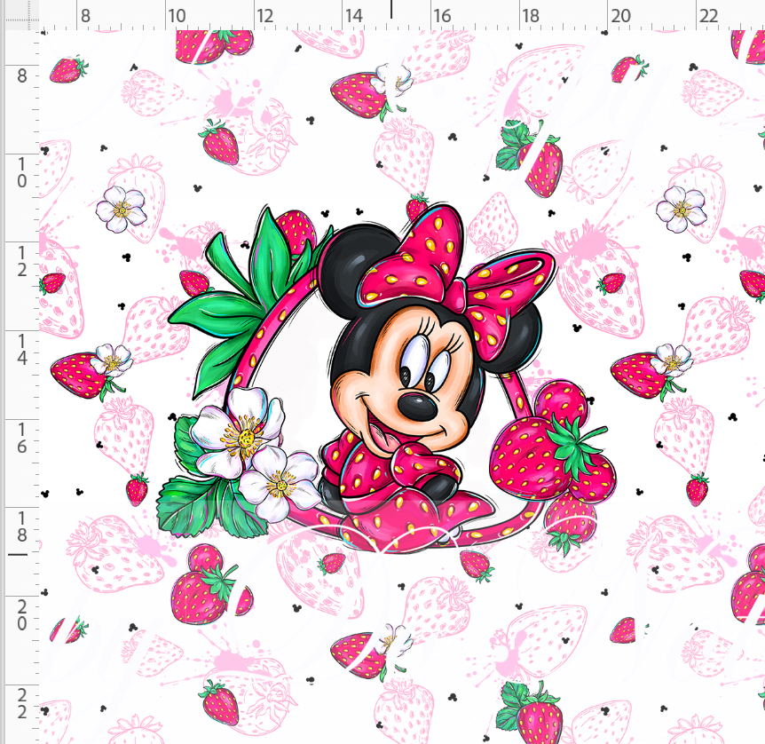 PREORDER - Everyday Essentials - Minnie Strawberry - Panel -  ADULT