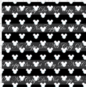 Retail - Mouse Heads - 1 inch - Black and White