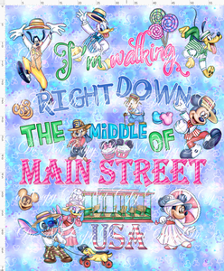 PREORDER - Main Street USA - Adult Blanket Topper
