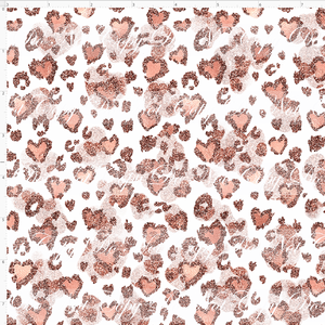 Retail - DIFFERENT COLORS FROM PREORDER - Rose Gold Mouse - Leopard Hearts - White  - SMALL SCALE
