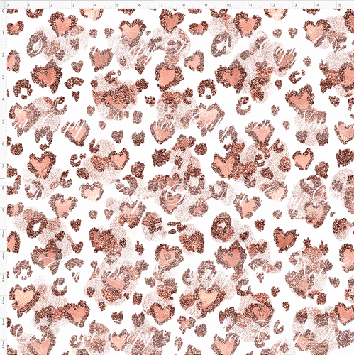 Retail - DIFFERENT COLORS FROM PREORDER - Rose Gold Mouse - Leopard Hearts - White  - LARGE SCALE