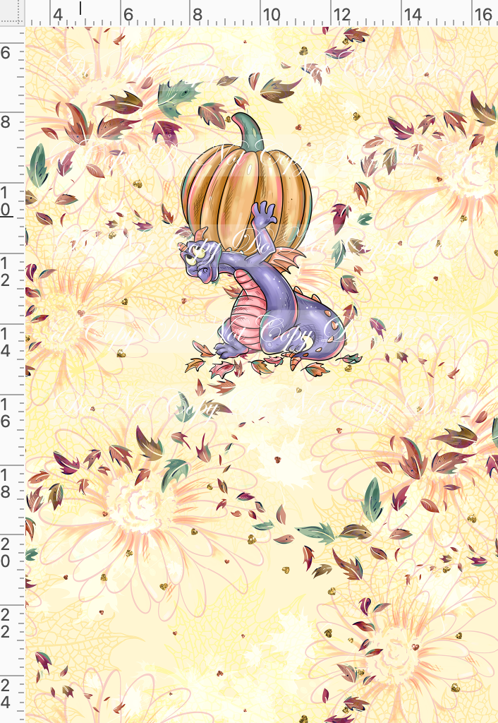 CATALOG - PREORDER R95 - Fall Fun Festival - Panel - Dragon - CHILD