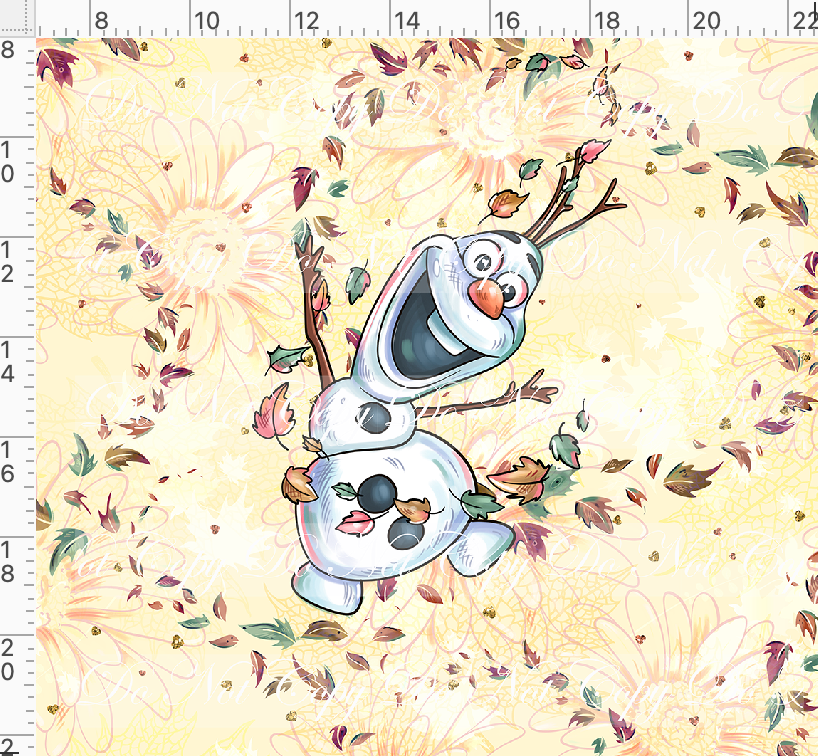 CATALOG - PREORDER R95 - Fall Fun Festival - panel - Snowman - ADULT